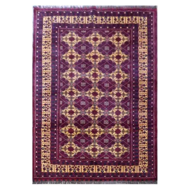 One Of The Kind Afghani Khotan Rug 7'10" x 5'7"